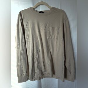 Forever 21 Men's Taupe Long Sleeve Tee